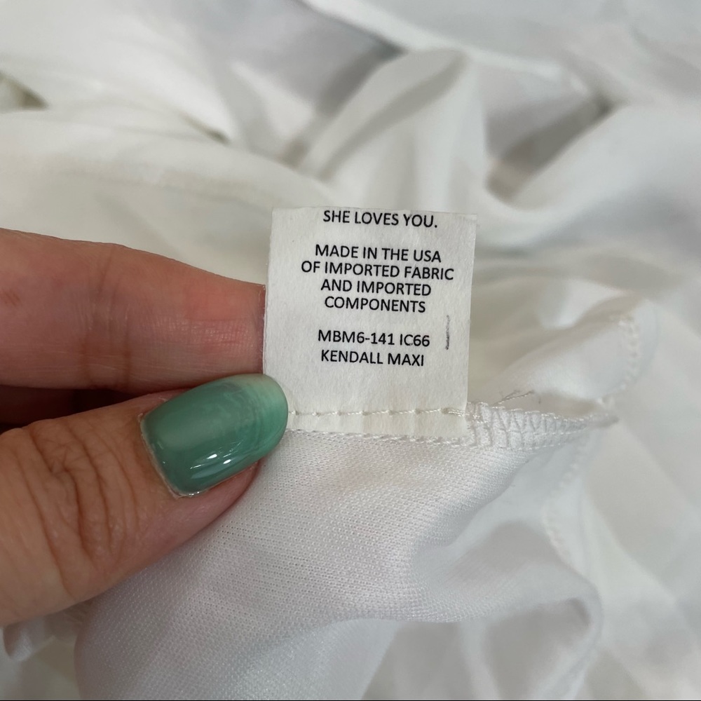 NWOT Show Me Your Mumu Kendall White Maxi Dress - Picture 7 of 10